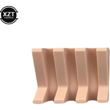 Masoffy 2 Pembe Yaratıcı Sabun Tepsisi Raf Saklama Kutusu Silikon Sabunluk Deliksiz Drenaj Sabunluk Plaka Tutucu Konteyner Banyo Rafı (Yurt Dışından)