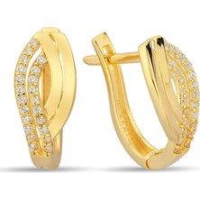 ÇGK KUYUMCULUK 14 Ayar Taşlı Altın Küpe 14CGKKP002