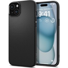 Spigen Apple iPhone 15 Kılıf Liquid Air Matte Black - ACS06790