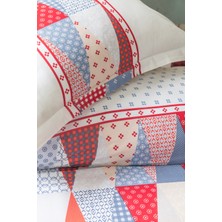 Apricitas Home Mariel Red Çift Kişilik %100 Pamuk Nevresim Takımı