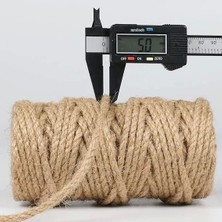 Jütburada Jüt Halat 5 mm 20 Metre Hasır Dekor Süsleme Ip