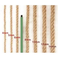 Jütburada Jüt Halat 5 mm 20 Metre Hasır Dekor Süsleme Ip