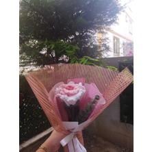 Ponçik Atölyem Örgü Gül Buketi