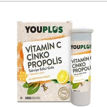 Youplus Vitamin C Çinko Propolis 20 Efervesan Tablet