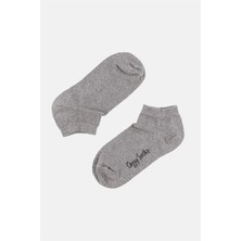 Cozzy Socks Unisex 5'li Gri Patik Çorap