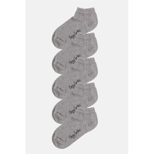 Cozzy Socks Unisex 5'li Gri Patik Çorap