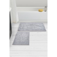 Madame Clean Damaks Cotton Eco 2 Li Paspas Gri %100 Pamuk