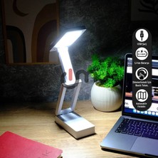 Ack Şarjlı Dokunmatik LED Masa Lambası, Işık Şiddeti Ayarlanabilir, Katlanabilir Çalışma ve Okuma Işığı Akrobat Masa Lambası