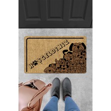 Evaşk Kapı Önü Paspası Vinil Kaymaz Tabanlı