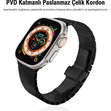 Kip GSM Metal Kordon Apple Watch Ultra/ultra 2 Tokalı Kayış 49MM 44MM 45MM 42MM 41MM 40MM 38MM Metal Baklalı Kordon Apple Watch Serisi 9 8 7 6 5 4 3 2 1 Se (Titanium, 49MM 45MM 44MM 42MM 41MM 40MM 38MM)