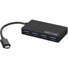 Temiz Pazar Type-C To USB 3.0 4 Port USB Çoklayıcı Hub Süper Slim 5 Gbps Hız