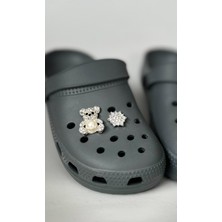 Josellini Crocs Terlik Süsü, Terlik Aksesuarı, Taşlı Crocs Süsü, Ayıcık Figürlü Crocs Taşı, 2'li Aksesuar