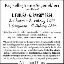 Atelier Duos Fern Hakiki Deri Anahtarlık, 8 Anahtar Kapasiteli, Siyah Antik Deri Anahtarlık