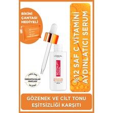 L'oréal Paris Revitalift Clinical %12 Saf C Vitamini Aydınlatıcı Ton Eşitleyici Serum 30 ml Bikini Çantası li