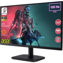 Acer EK241Y 23,8" 100Hz 1ms (Hdmı + Vga) Freesync Full Hd Va Monitör UM.QE1EE.H01