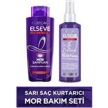 Elseve Color Vive Turunculaşma Karşıtı Mor Şampuan 200 ml ve Sıvı Bakım Kremi 150 ml