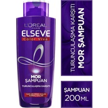 Elseve Color Vive Turunculaşma Karşıtı Mor Şampuan 200 ml ve Sıvı Bakım Kremi 150 ml