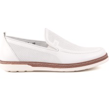 Libero L4741 Deri Erkek Loafer Ayakkabı Beyaz