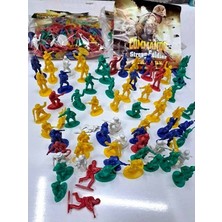 ALYTOYS Erkek Çocuk Oyuncak Asker Komando Seti 66 Adet 23 x 25 cm Asker Boyu 5,5cm Renkli Komandolar