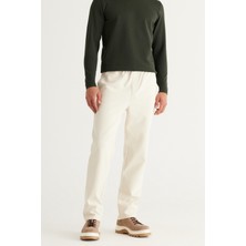 Altınyıldız Classics Erkek Bej Standart Fit Normal Kesim Pamuklu Beli Bağlamalı Yan Cepli Jogger Örme Pantolon