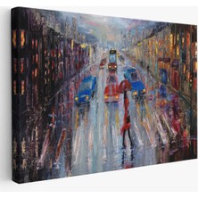 Doğal Tercih Yağlı Boya Görünümlü Modern Kanvas Duvar Tablosu, TABLO-1197