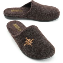 Gezer Kışlık Erkek Keçe Çıkarılabilir Taban Misafir Ev Bahçe Terlik