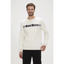 Baden Bad Bear Reflect Bear 0 Yaka Erkek Sweat - Krem