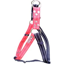 Balkonda Köpek göğüs tasması kolon siyah kırmızı genişlik:2,5cm göğüs ölçüsü:50-80cm ayarlamalı dog harness GT4-22