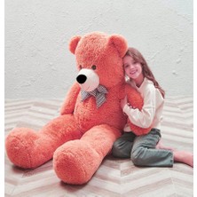 Sole 120 cm Papyonlu Sevimli Peluş  Ayı - Sevgiliye Özel Hediye, % 100 Yerli