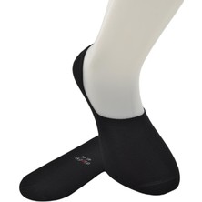 Dündar Erkek Plus Topuk Destek Silikonlu Dikişsiz Kokulu Bambu Babet Çorap