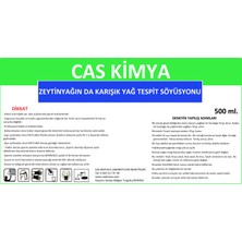 Cas Kimya Zeytinyağın Da Karışık Yağ Tespit Söyüsyonu
