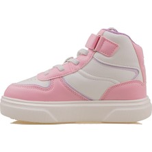 Pinokyo Pembe Memory Foam Hafif Çocuk Boğazlı Sneaker