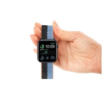 Casen Watch Tüm Modeller Uyumlu Cırt Cırtlı Ayarlanabilir Bez Gri Mavi Kordon 42 44 45 49 mm