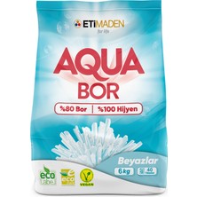 Boron Aquabor Toz Çamaşır Deterjanı 6 Kgx2 Beyazlar + Jel Bulaşık