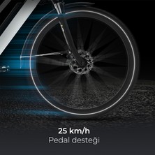 Elektrikli Bisiklet B15 | Pedelec Beyaz | Extra Güçlü 36V 14.0AH Samsung Batarya | 28"