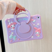 Alfa MEC Apple Ipad 10.5-Inch Ipad Pro Uyumlu Kılıf Cute Dolls Standlı Çocuklar Için Karakterli Eğlenceli