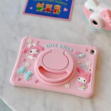 Alfa MEC Apple Ipad 7. Nesil 10.2 Uyumlu Kılıf Cute Dolls Standlı Çocuklar Için Karakterli Eğlenceli