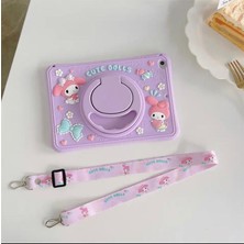 Alfa MEC Apple Ipad 10. Nesil 10.9 2022 A2696 A2757 A2777 Uyumlu Kılıf Cute Dolls Standlı Çocuklar Eğlenceli