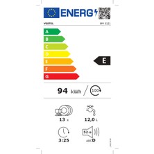 Vestel BM 3121 3 Programlı Bulaşık Makinesi