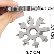 Depomega 19 In 1 Çok Fonksiyonlu Çelik Alyan Tornavida Açacak Kar Tanesi Anahtarlık