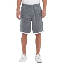 Adams File Şeritli Jakaralı Polyester Erkek Spor Şort