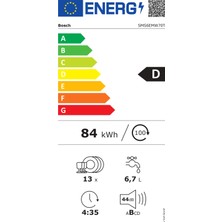 Bosch SMS6EMW70T Serie 6 Solo Bulaşık Makinesi