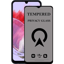 Kzy Samsung Galaxy M34 ile Uyumlu Tam Kaplayan Privacy Hayalet Temperli Ekran Koruycu Cam