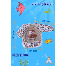 Bebechi Uzun Kollu Mama Önlüğü 2'li Set (6-24 Ay) Karaca-Jungle