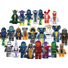 YBLTD 24 Adet Set Ninjago Mini Rakamlar Kai Jay Sensei Wu Master Yapı Taşları Oyuncaklar (Yurt Dışından)