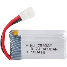 DNR Bilişim 3.7 V 400MAH Lipo -Li-Ion Pil Dron Pil Iki Pin Beyaz Soket Soket / Rc Quadcopter /rc Dronlar Için