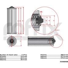 Roffix Vakum Pompası Separatör Filtresi 532000508