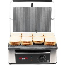 Enazon 16 Dilim Elektrikli  Döküm Tost Makinesi 1550 Watt Döküm :40X27 cm Tel Fırça Hediyeli.