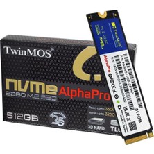 Twinmos 512 GB Twınmos M.2 Pcıe Nvme 3600/3250 NVME512GB2280AP