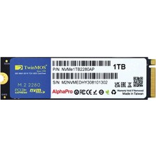 Twinmos 1 Tb Twınmos M.2 Pcıe Nvme 3600/3250 NVME1TB2280AP